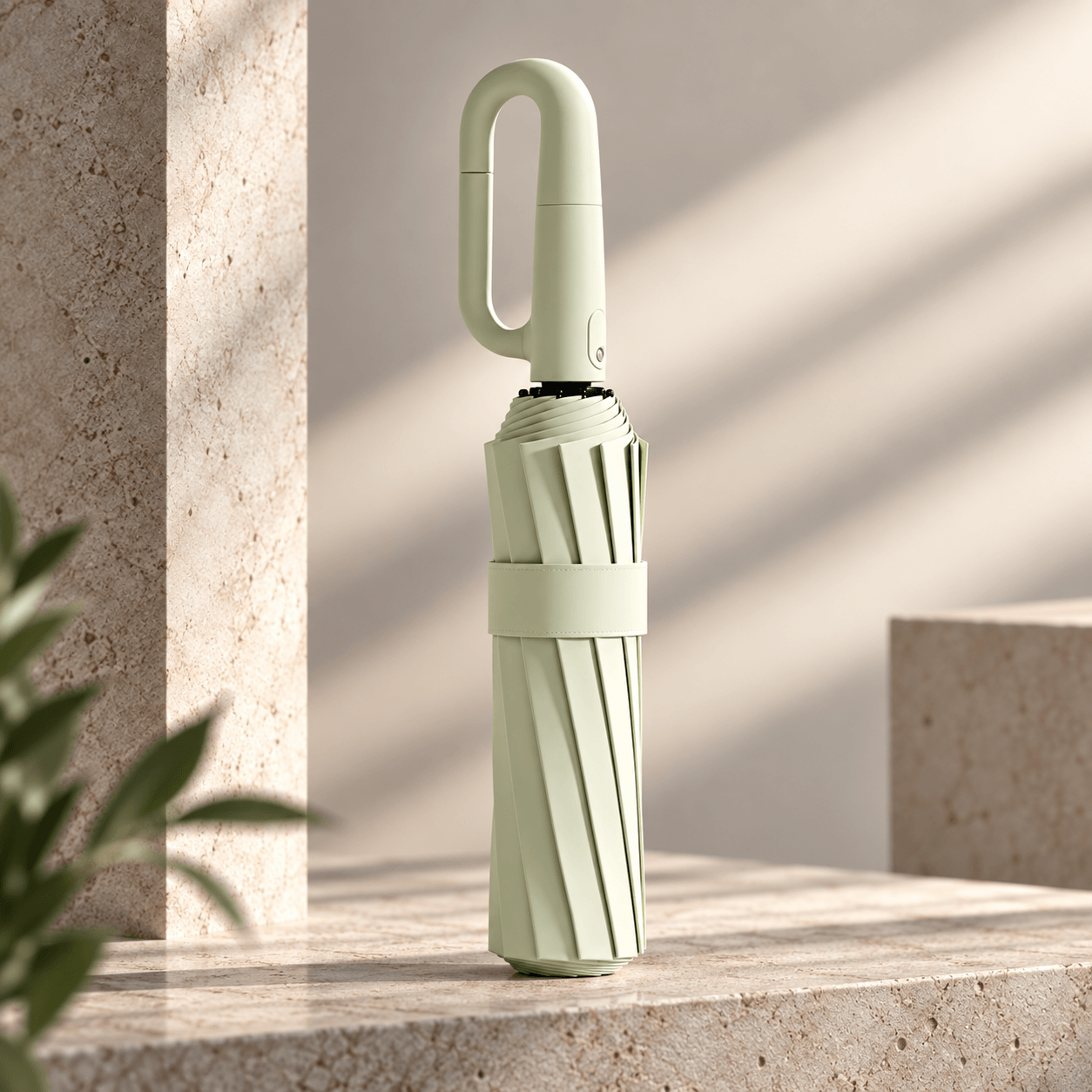 Ombrelle pliable automatique avec une grande robustesse